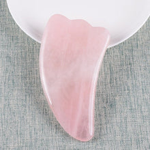 Загрузить изображение в средство просмотра галереи, 1 Pcs Facial Massager Gua Sha Tool Natural Rose Quartz Skin Care Massage SPA Acupuncture Scraping Healing Health Beauty Neck Eye - AVA Health and Wellness Boutique