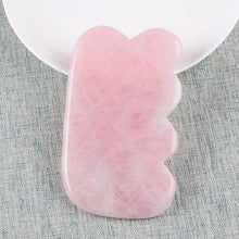 Загрузить изображение в средство просмотра галереи, 1 Pcs Facial Massager Gua Sha Tool Natural Rose Quartz Skin Care Massage SPA Acupuncture Scraping Healing Health Beauty Neck Eye - AVA Health and Wellness Boutique