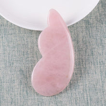 Загрузить изображение в средство просмотра галереи, 1 Pcs Facial Massager Gua Sha Tool Natural Rose Quartz Skin Care Massage SPA Acupuncture Scraping Healing Health Beauty Neck Eye - AVA Health and Wellness Boutique