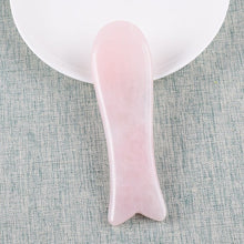 Загрузить изображение в средство просмотра галереи, 1 Pcs Facial Massager Gua Sha Tool Natural Rose Quartz Skin Care Massage SPA Acupuncture Scraping Healing Health Beauty Neck Eye - AVA Health and Wellness Boutique