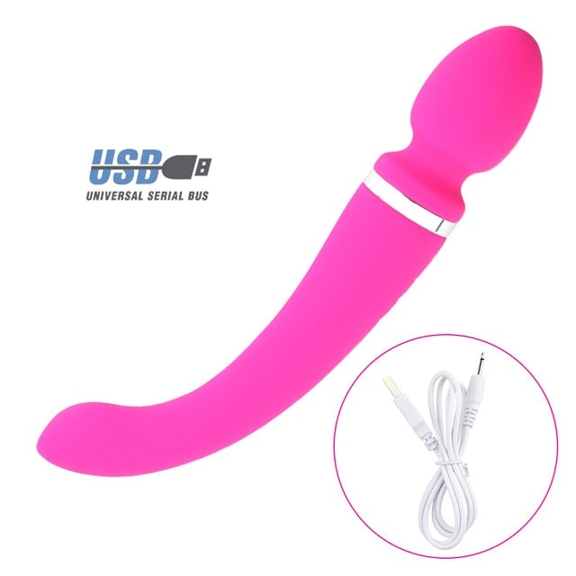 10 Speeds Powerful Dual Head Big Vibrators for Women Magic Wand Body Massager Sex Toys For Woman Clitoris Anal Stimulate Product - AVA Health and Wellness Boutique