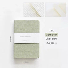 Загрузить изображение в средство просмотра галереи, Blank and Grid Paper Notebook Linen Hard Cover 256 Pages Bullet 80 GSM Journal Planner Office School Supplies Stationery - AVA Health and Wellness Boutique