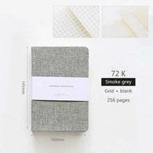 Загрузить изображение в средство просмотра галереи, Blank and Grid Paper Notebook Linen Hard Cover 256 Pages Bullet 80 GSM Journal Planner Office School Supplies Stationery - AVA Health and Wellness Boutique