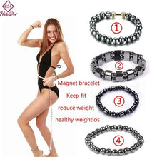 Load image into Gallery viewer, Heeda Weight Loss Stone Magnetic Therapy Slimming Bracelets Women Men Kpop Vintage Black Punk Health Bangle Unique Jewelry 2020 - AVA Health and Wellness Boutique