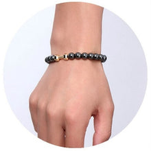 Load image into Gallery viewer, Heeda Weight Loss Stone Magnetic Therapy Slimming Bracelets Women Men Kpop Vintage Black Punk Health Bangle Unique Jewelry 2020 - AVA Health and Wellness Boutique