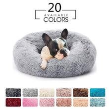 Lade das Bild in den Galerie-Viewer, Luxury Long Plush Dounts Dog Bed Basket Calming Bed Hondenmand Pet Kennel Cats House Shag Vegan Fur Donut Cuddler Cat & Dog Bed - AVA Health and Wellness Boutique