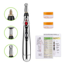 Загрузить изображение в средство просмотра галереи, Multi-Function Electronic Acupuncture Massage Pen Smart Pulse Meridian Energy Pen Pain Relief for Back Neck Face Beauty Roller - AVA Health and Wellness Boutique