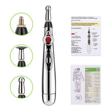 Загрузить изображение в средство просмотра галереи, Multi-Function Electronic Acupuncture Massage Pen Smart Pulse Meridian Energy Pen Pain Relief for Back Neck Face Beauty Roller - AVA Health and Wellness Boutique