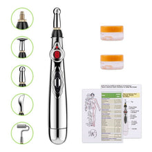 Загрузить изображение в средство просмотра галереи, Multi-Function Electronic Acupuncture Massage Pen Smart Pulse Meridian Energy Pen Pain Relief for Back Neck Face Beauty Roller - AVA Health and Wellness Boutique