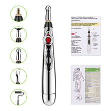 Загрузить изображение в средство просмотра галереи, Multi-Function Electronic Acupuncture Massage Pen Smart Pulse Meridian Energy Pen Pain Relief for Back Neck Face Beauty Roller - AVA Health and Wellness Boutique