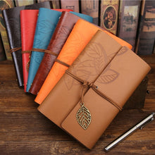 Загрузить изображение в средство просмотра галереи, Retro Notebook Diary Notepad Literature PU Leather Note Book Stationery Gifts Traveler Journal Planners Office School Supplies - AVA Health and Wellness Boutique