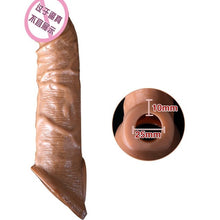 Φόρτωση εικόνας στο εργαλείο προβολής Συλλογής, Silicone Realistic Dildo Penis Enlargement Penis Sleeve Reusable Condoms Dick Cover Cock Ring Sex Toys For Men Couples - AVA Health and Wellness Boutique