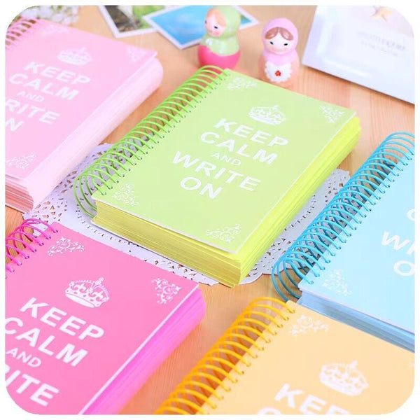 Stay Organized in Style with the AVA Health and Wellness Boutique's Sharkbang 2021Candy Color Page Coil Blank Spiral Notebook Planner Journals