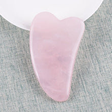 Load image into Gallery viewer, 1 Pcs Facial Massager Gua Sha Tool Natural Rose Quartz Skin Care Massage SPA Acupuncture Scraping Healing Health Beauty Neck Eye - AVA Health and Wellness Boutique
