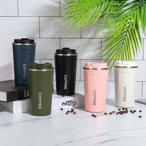 2020 New 380/510ML Portable Stainless steel Travel Coffee Mugs Cups Thermo Cup for Cofee Car Cup Metal Coffee Cup for Gifts - AVA Health and Wellness Boutique