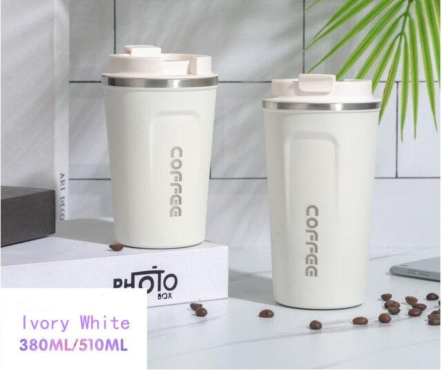 2020 New 380/510ML Portable Stainless steel Travel Coffee Mugs Cups Thermo Cup for Cofee Car Cup Metal Coffee Cup for Gifts - AVA Health and Wellness Boutique
