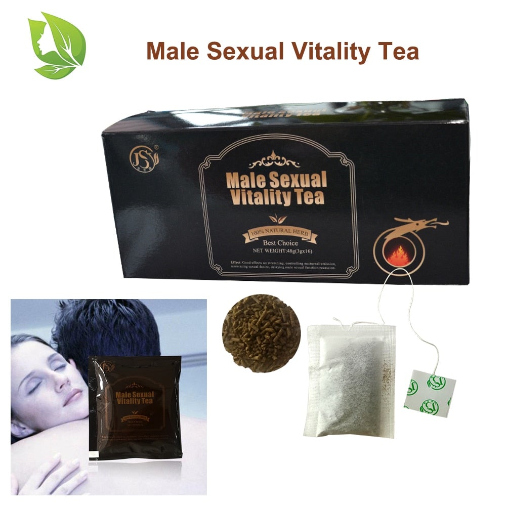 2*16 Pcs Chinese Herbal Male Sexual Vitality Tea Sex Delay for Man Erection Organic Plant Extract Motivate Sexual Desire - AVA Health and Wellness Boutique