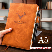 Carica l&#39;immagine nel visualizzatore di Gallery, 360 Pages Super Thick Wax Sense Leather A5 Journal Notebook Daily Business Office Work Notebooks Notepad Diary School Supplies - AVA Health and Wellness Boutique
