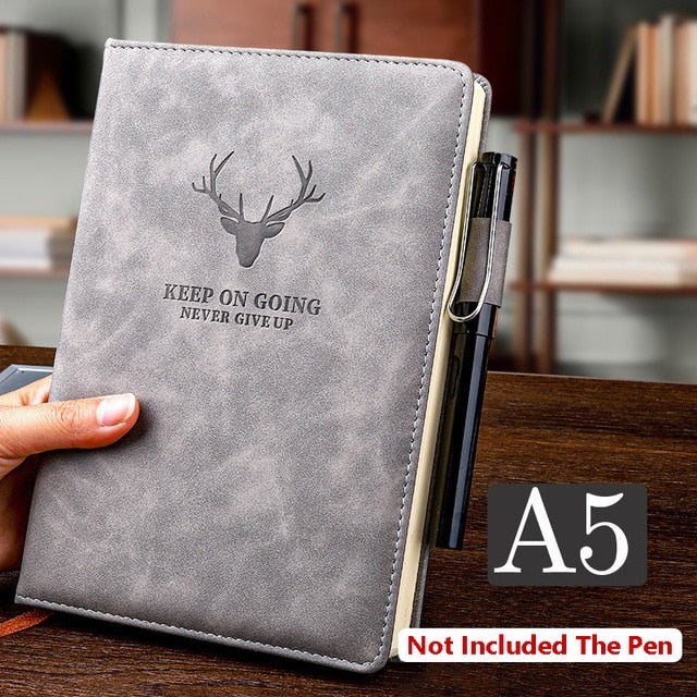 360 Pages Super Thick Wax Sense Leather A5 Journal Notebook Daily Business Office Work Notebooks Notepad Diary School Supplies - AVA Health and Wellness Boutique
