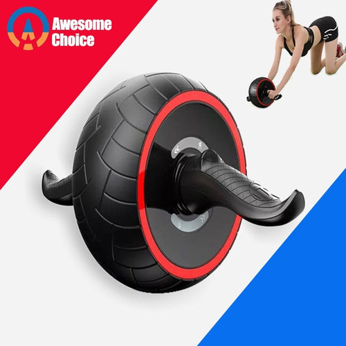 ABS Abdominal Roller Exercise Wheel Fitness Equipment Mute Roller For Arms Back Belly Core Trainer Body Shape Training Supplies - AVA Health and Wellness Boutique