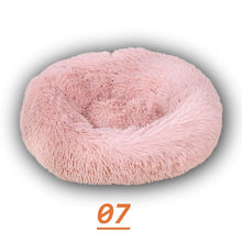 Load image into Gallery viewer, Anti Anxiety Pet Donuts Sleeping Marshmallow Cat Bed Fluffy Soft Long Plush Round Cozy Luxury Bed for Cats House Dog Dropshiping - AVA Health and Wellness Boutique
