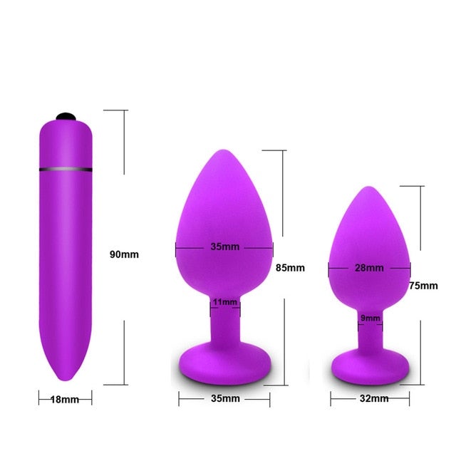 Beginner Silicone Anal Plug Butt Prostate Massager Adult Gay Sex Produ   AVA Health and Wellness Boutique