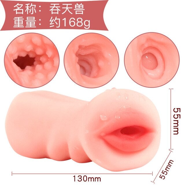 Deep Throat Male Masturbator 4D Realistic Silicone Artificial Vagina Mouth Anal Oral Sex Masculino Erotic Toy Sex Toys for Men - AVA Health and Wellness Boutique