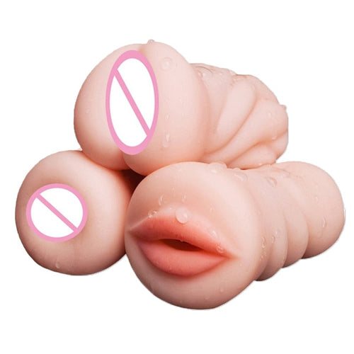 Deep Throat Male Masturbator 4D Realistic Silicone Artificial Vagina Mouth Anal Oral Sex Masculino Erotic Toy Sex Toys for Men - AVA Health and Wellness Boutique