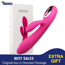 Charger l&#39;image dans la galerie, G Spot Rabbit Dildo Vibrator Orgasm Adult Toys USB Charging Powerful Masturbation Sex Toy for Women Waterproof adult Sex product - AVA Health and Wellness Boutique
