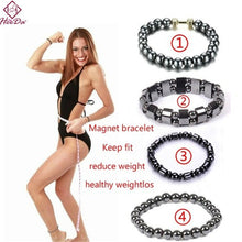 Charger l&#39;image dans la galerie, Heeda Weight Loss Stone Magnetic Therapy Slimming Bracelets Women Men Kpop Vintage Black Punk Health Bangle Unique Jewelry 2020 - AVA Health and Wellness Boutique
