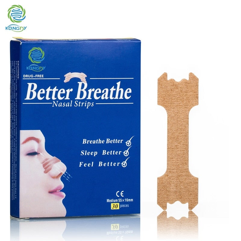 KONGDY Anti Snoring Strips Small Or Large 30 Pieces/ Box Better Breathe Nasal Strip Reduce Snoring Aid Device Health Sleep Well - AVA Health and Wellness Boutique