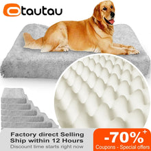 Charger l&#39;image dans la galerie, Luxury Dog Beds Rectangle Pets Mats Soft Fluffy Orthopedic Memery Foam Mattress Cushion Sofa for Small Large Dogs Cat Waterproof - AVA Health and Wellness Boutique
