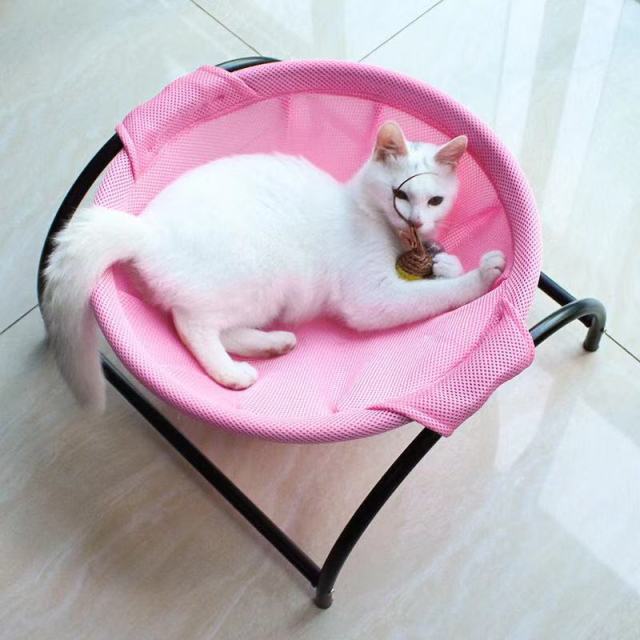 Luxury Pet Cat Hanging Bed House Round Soft Cat Hammock Cozy Rocking Chair Detachable Pet Bed Cradle House for Cats Dog Nest Mat - AVA Health and Wellness Boutique