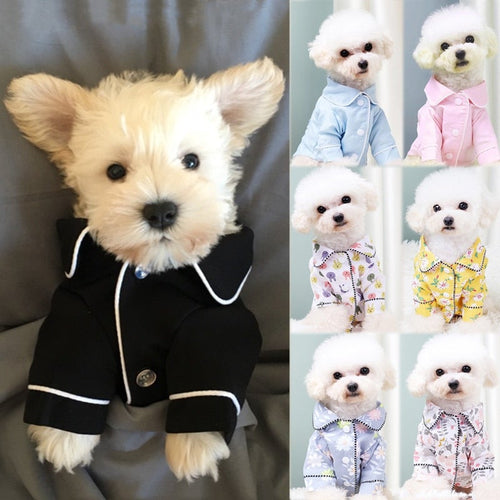 Pet Pajamas Fashion Pet Clothes Dog Shirt Luxury Coat Jacket Leisure Wear for Small Medium Dog Cat Chihuahua Bulldog Pet Clothes - AVA Health and Wellness Boutique