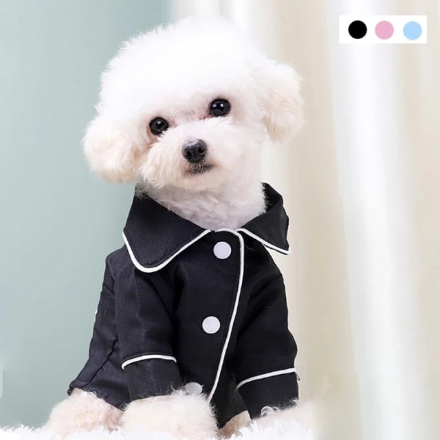 Pet Pajamas Fashion Pet Clothes Dog Shirt Luxury Coat Jacket Leisure Wear for Small Medium Dog Cat Chihuahua Bulldog Pet Clothes - AVA Health and Wellness Boutique