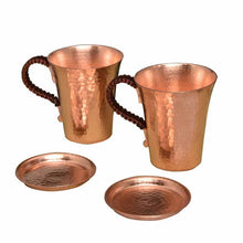 Φόρτωση εικόνας στο εργαλείο προβολής Συλλογής, Premium Quality Hammered Moscow Mule Mug Pure Red Copper Cofee Wine Beer Cup Milk Tumbler for Moscow Mules - AVA Health and Wellness Boutique
