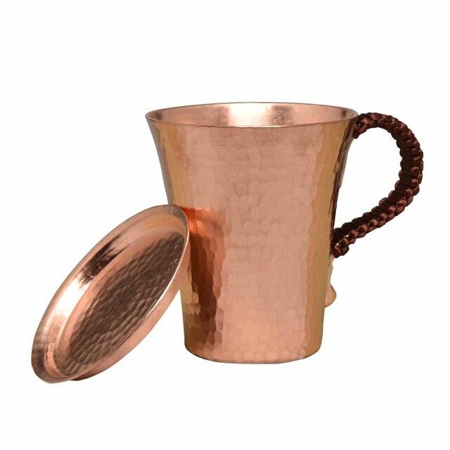 Premium Quality Hammered Moscow Mule Mug Pure Red Copper Cofee Wine Beer Cup Milk Tumbler for Moscow Mules - AVA Health and Wellness Boutique