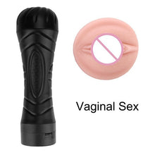 Charger l&#39;image dans la galerie, Realistic Pussy Soft Vagina Electric Vibrating Male Masturbator Cup Voice Aircraft Cup Sex Toys for Men Masturbation Strong Suck - AVA Health and Wellness Boutique
