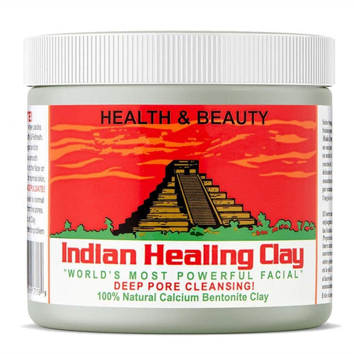 Skin Care Indian Healing Clay Face Mask Blackhead Remover Deep Cleansing Brightens Skin Tone Shrink Pores Moisturizing Masks - AVA Health and Wellness Boutique