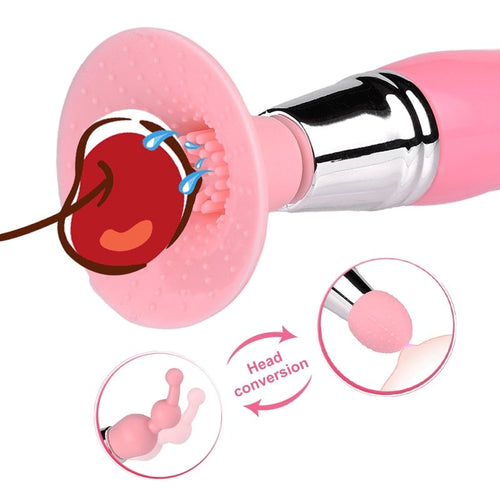 Vibrator Vibrating Sucker Oral Sex Suction Clitoris Stimulator Erotic Vagina Sucking Sex Toy for Women Girl Sexual Wellness - AVA Health and Wellness Boutique