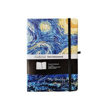 Load image into Gallery viewer, Vincent A5 Dotted Journal Dot Grid Bullet Notebook Hard Cover Van Gogh Starry Night Travel Sketchbook Ruled Lined Diary - AVA Health and Wellness Boutique
