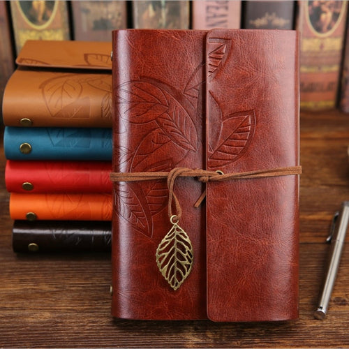 Vintage Notebook Diary Notepad PU Leather Spiral Literature Note Book Paper Replaceable Journal Planners School Stationery Gift - AVA Health and Wellness Boutique