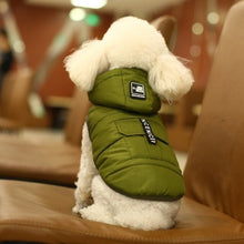 Загрузить изображение в средство просмотра галереи, Winter Dog Clothes Puppy Clothes Dog Hoodie Luxurious Pet Padded Jacket Waterproof and Warm Multi-color Optional Smooth Fabric - AVA Health and Wellness Boutique
